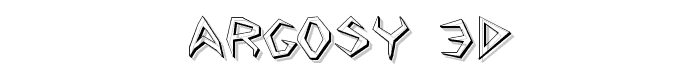 Argosy 3D font